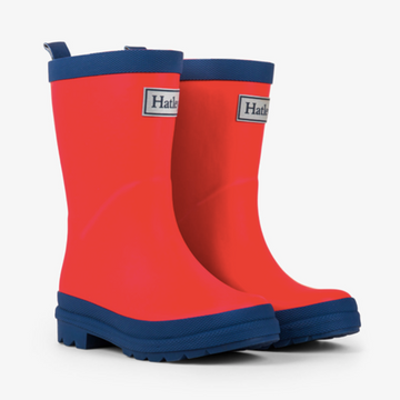 Red & Navy Rain boots